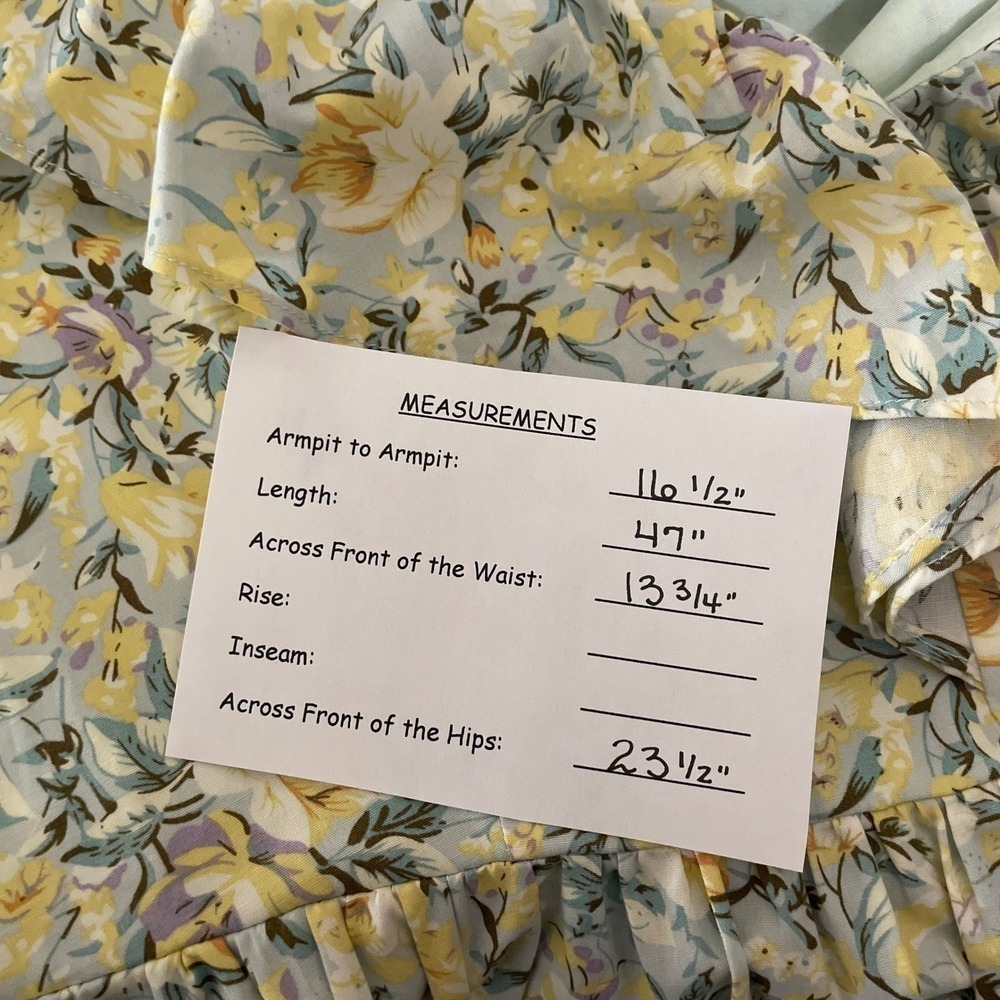 O.P.T. Kate Floral Ruffled Midi Dress One Pretty Time Pockets Ruffles Small - Picture 16 of 16